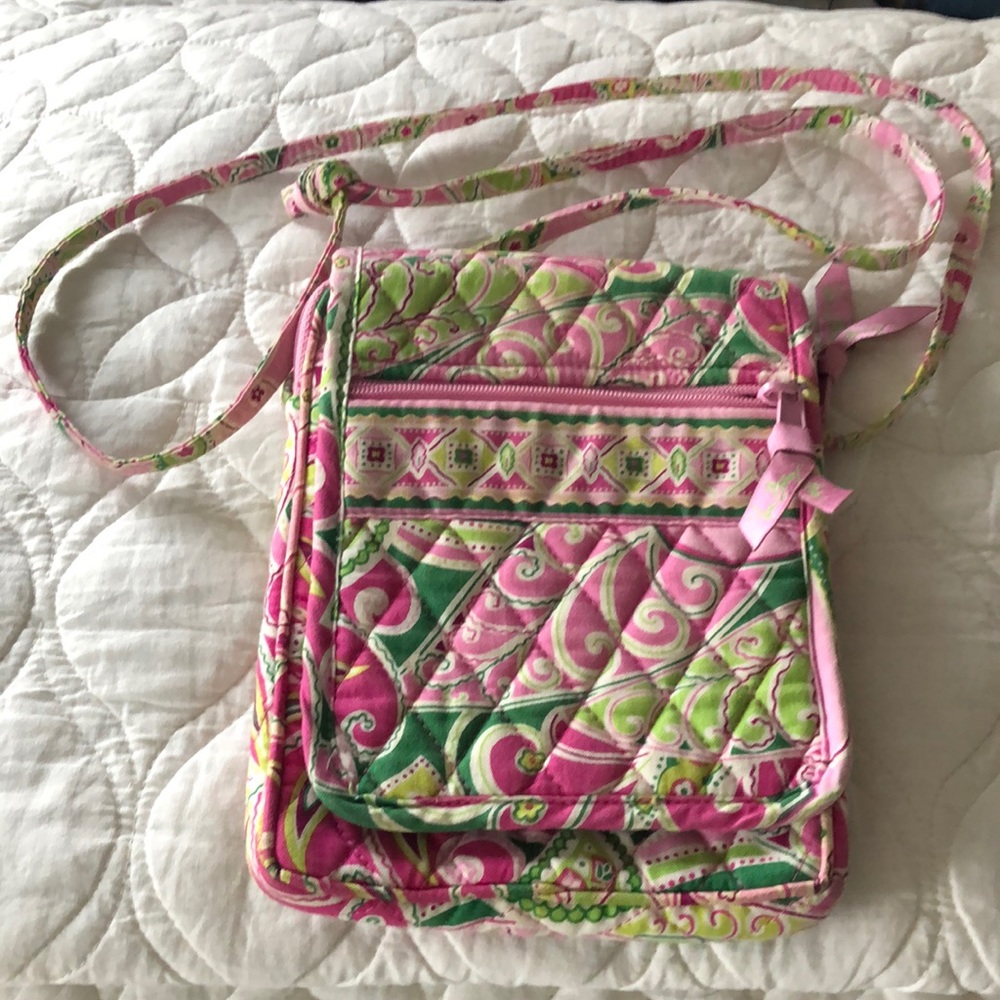 Vera Bradley Pink Pinwheel crossbody bag